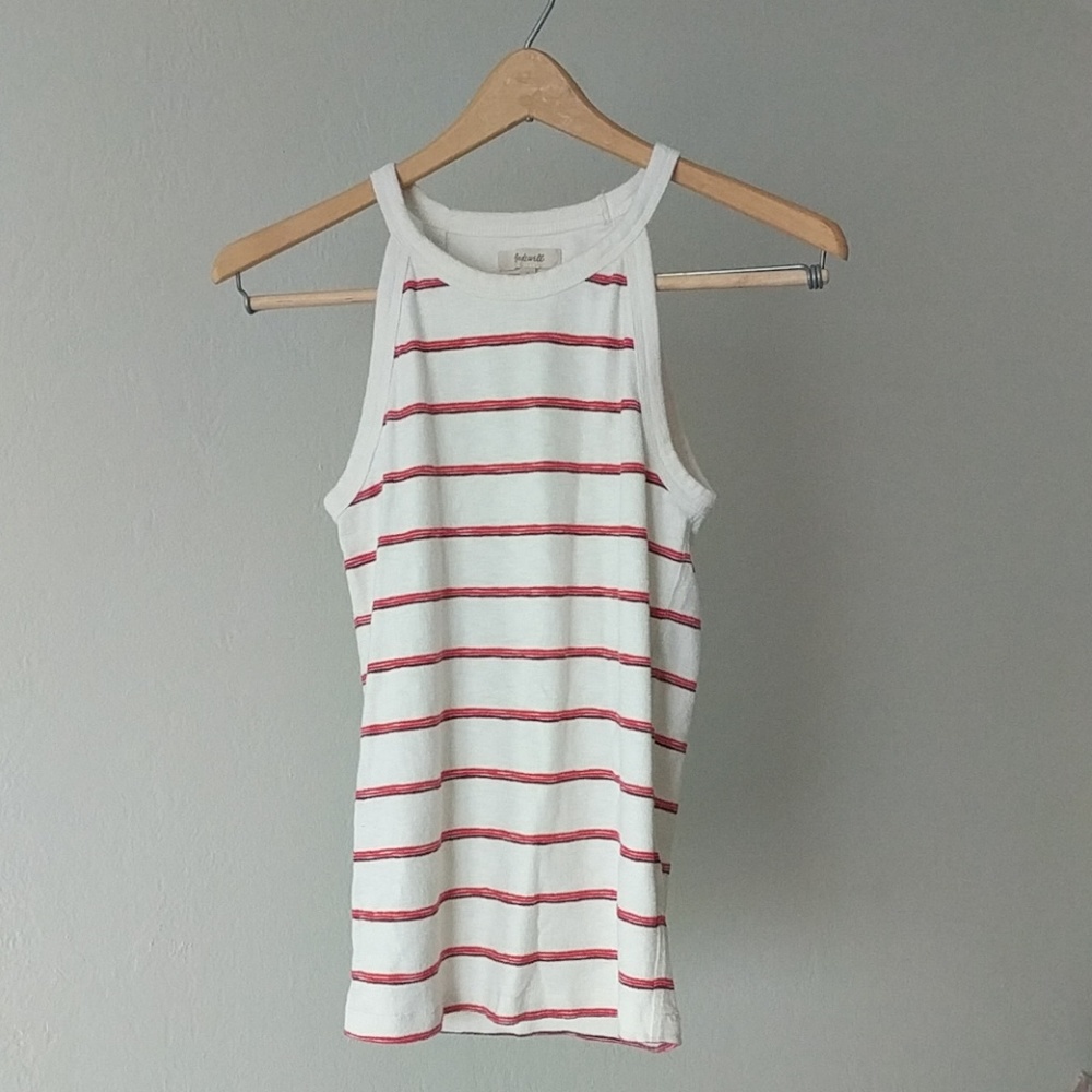 White striped Madewell tank